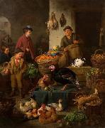 Henry Charles Bryant The Market Stall USA oil painting artist